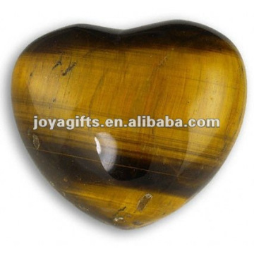 40MM Tiger-Eye Stone Hearts